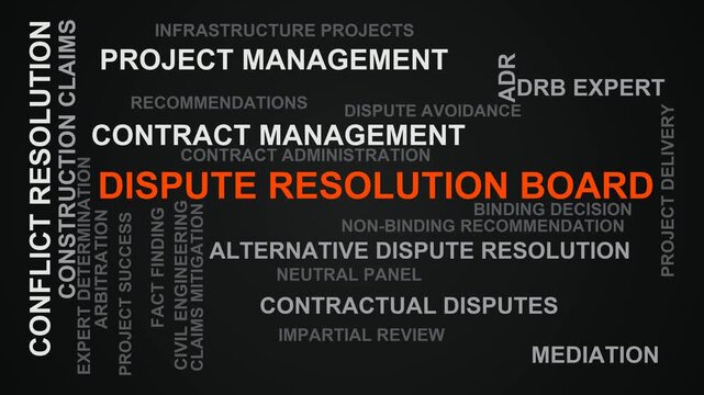 Dispute Resolution Board Word Cloud