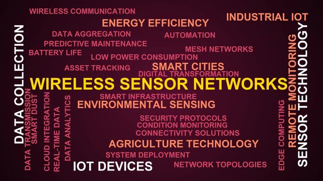 Wireless Sensor Networks Word Cloud