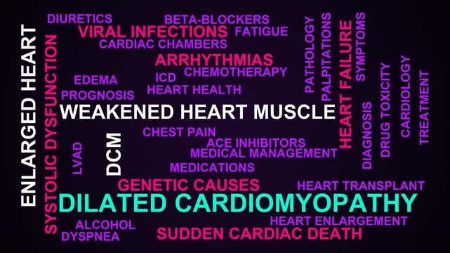 Dilated Cardiomyopathy Word Cloud
