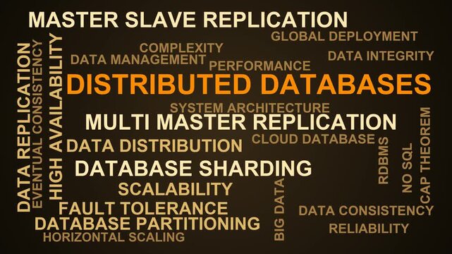 Distributed Databases Word Cloud