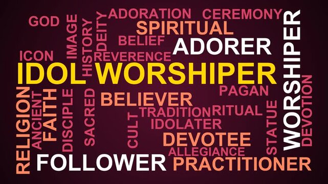 Idol Worshiper Word Cloud
