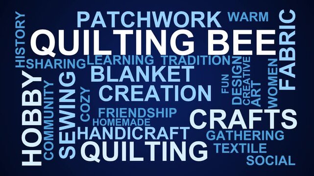Quilting Bee Word Cloud