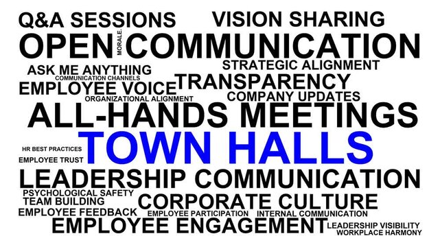 Town Halls Word Cloud