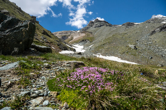Letzter Anstieg aus dem K&ouml;dnitztal zur St&uuml;delh&uuml;tte auf der Fanatscharte im Nationalpark Osttirol