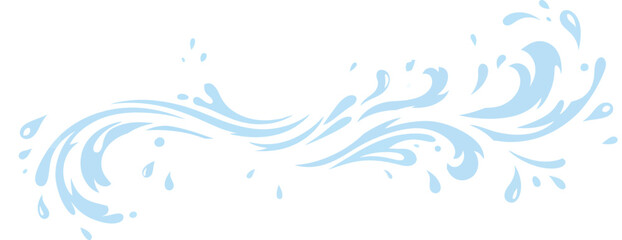 Naklejka premium Abstract water splash wave design element