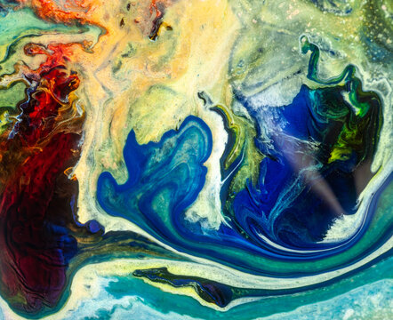 Colorful Abstract Paint Explosion Background