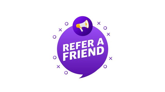 Refer a friend marketing banner animation