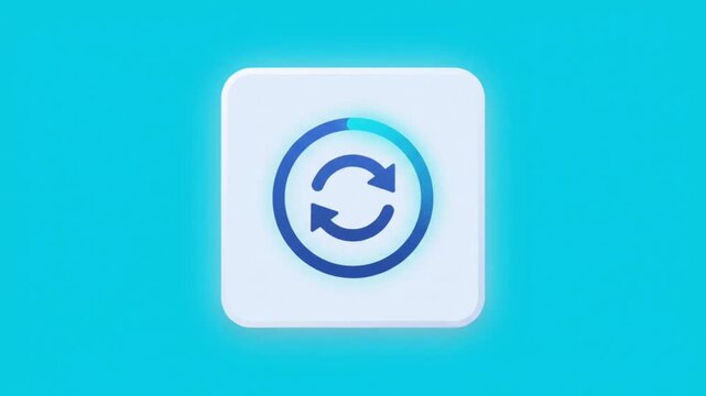 Software update and system upgrade icon animation