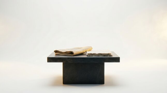 Architectural Plinth With Fabric