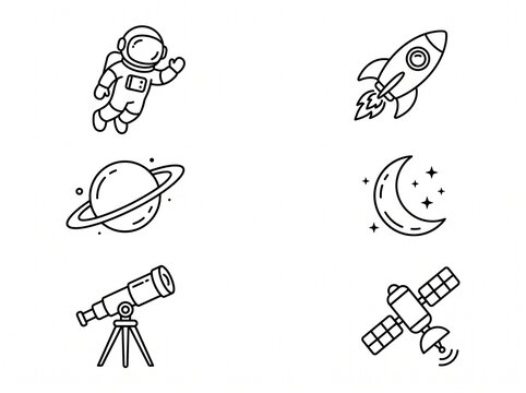 Minimal Communication Line Icons