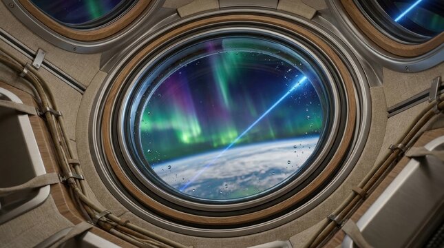 Space Station Viewing Aurora Bor