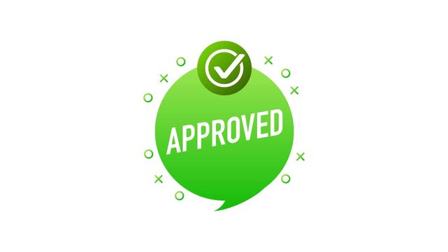 Approved and rejected pop up bubble animation