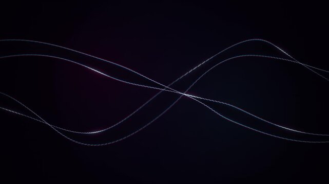 Abstract interwoven lines a digital rendering of flowing curves in dark moody tones