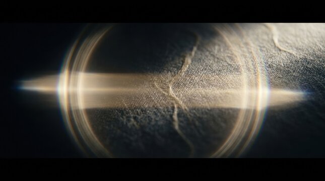 Prismatic Light Flare On Black