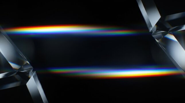 Rainbow Prismatic Lens Flare Streak