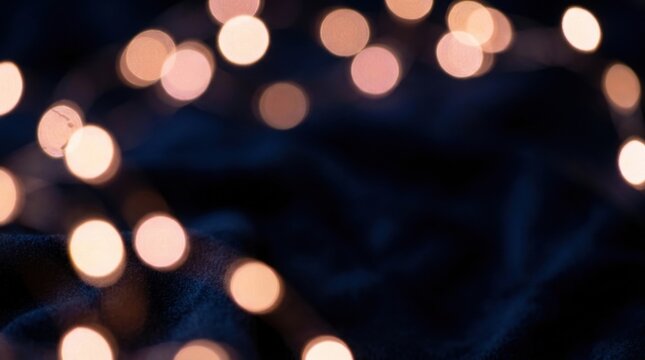 Rose Gold Bokeh Lights Background