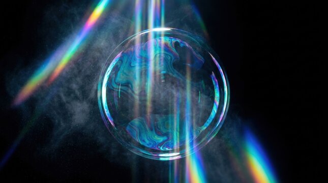 Soap Bubble Film Shimmering