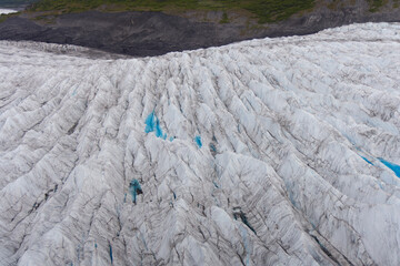 Knik Glacier is located on the northern edge of Alaska's Chugach Mountains. Over 28 miles long and 5 miles across this is one of central Alaska's greatest rivers of ice © Stefano