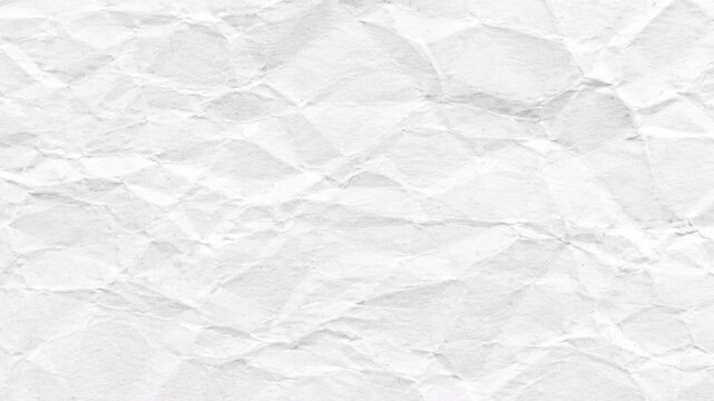 White crumpled paper texture wrinkled crinkled abstract background