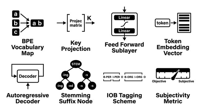 Deep learning transformer architecture diagrams featuring vocabulary mapping and positional encoding concepts learning transformer architecture artificial intelligence processing vocabulary