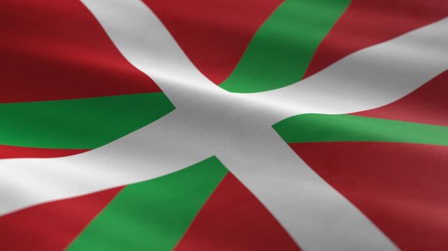 Basque country - waving flag loop