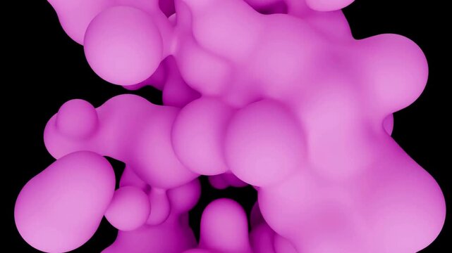 Soft pink floating cloud liquid abstract background
