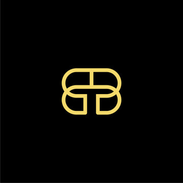 BTB Letter Logo Design Vector 