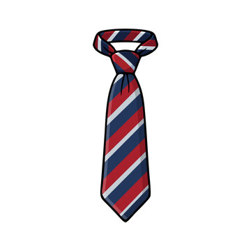 Striped Formal Necktie Suit Accessory