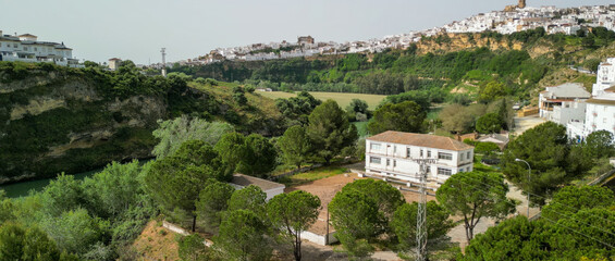 Aerial view of Arcos de la Frontera, Southern Spain © jovannig