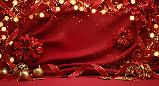 Warm string lights on rustic wooden wall
