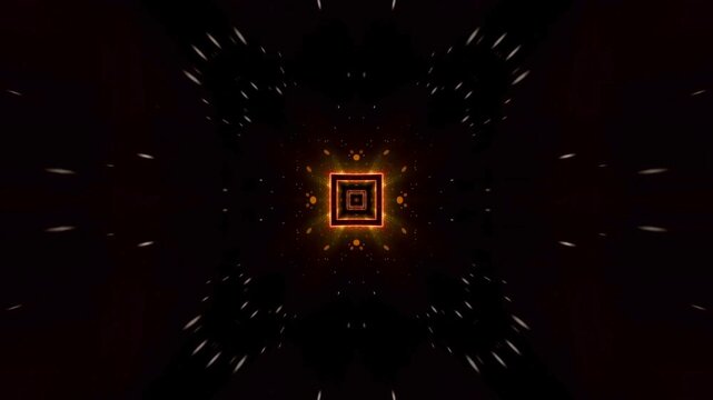 Dark gold wooden tunnel perspective grid background