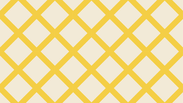 Seamless yellow diamond grid pattern for modern graphic design and