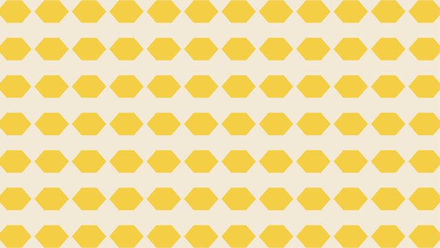 Seamless yellow hexagon pattern vector background for modern graphic