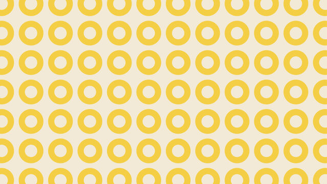 Seamless pattern with yellow circles on light background for modern