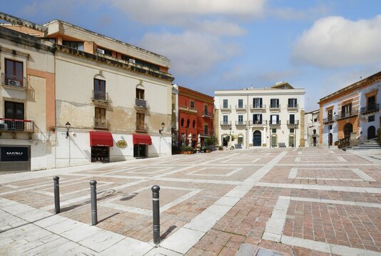Piazza, square, duomo, picturesque, Sciacca, port town, thermal spa, historic center, old town, Scaccia, Agrigento Free Community Consortium, Sicily region, Italy, Mediterranean