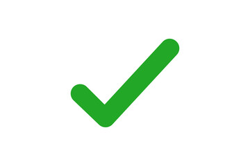 Green Check Mark Icon, Approval Tick Symbol with Rounded Stroke. © EBEN SAMUEL