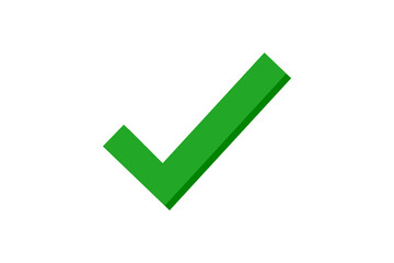 Green Check Mark Icon, Bold Tick Symbol for Approval and Success © EBEN SAMUEL