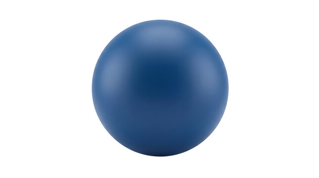 Blue sphere with transparent background PNG with alpha channel