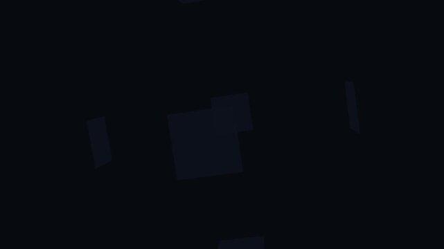 futuristic glowing cube in cosmic void with geometric transformation