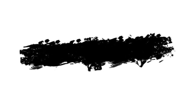 Black Ink Brush Stroke Animation for Lower Third