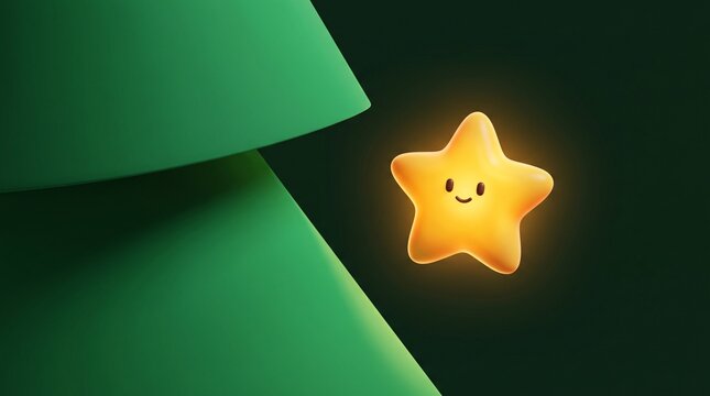 Cute Glowing Christmas Star Decoration