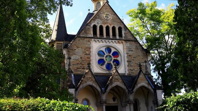 the cityscape of koenigstein im taunus germany 4k video