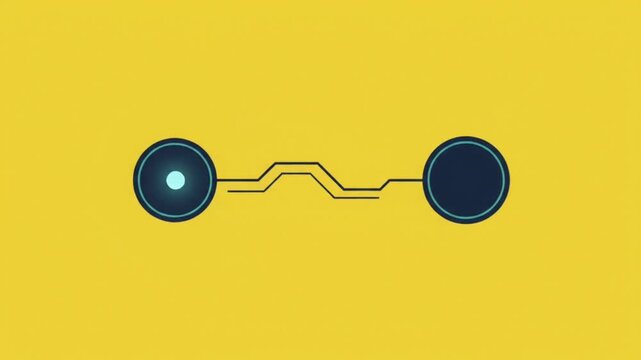 API connection and data exchange icon animation