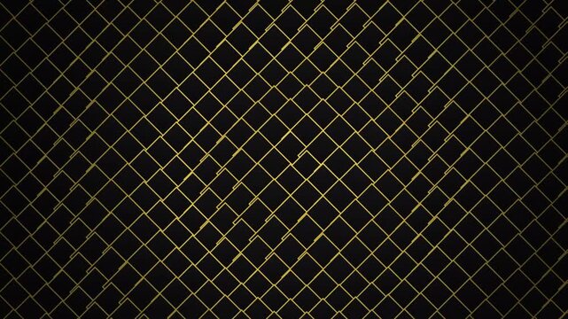 Abstract geometric background with golden grid lines on black, luxury modern pattern design for wallpaper or digital art backdrop
