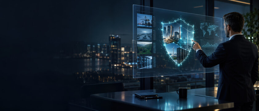 Cyber Underwriter Reviewing Enterprise Risk Signals with Copy Space