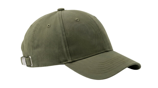 Olive green baseball cap with a dark topographic contour line pattern