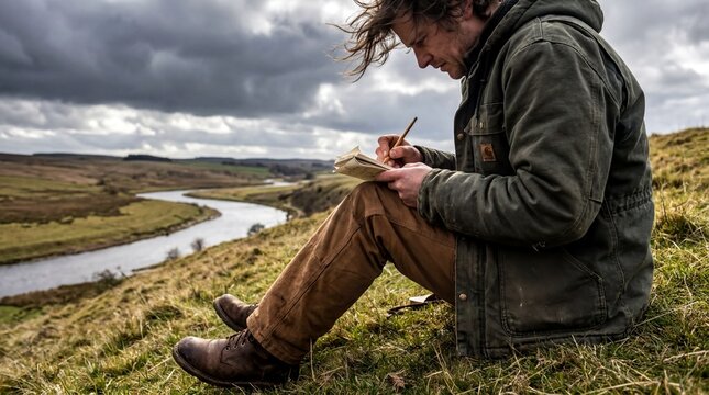 Environmental observation, A lone citizen chronicles landscape shifts in a weathered notebook