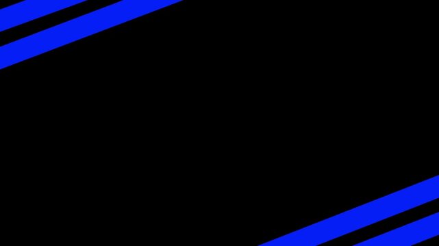 diagonal stripes wipe transition on black background