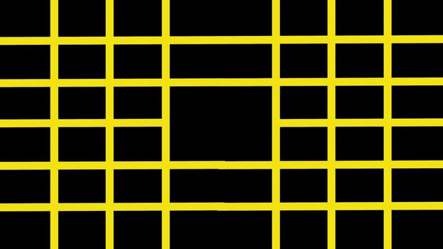 yellow stripe transition with vertical bar counter animation