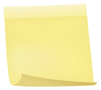 Sticky note blank template. Square post it sheet